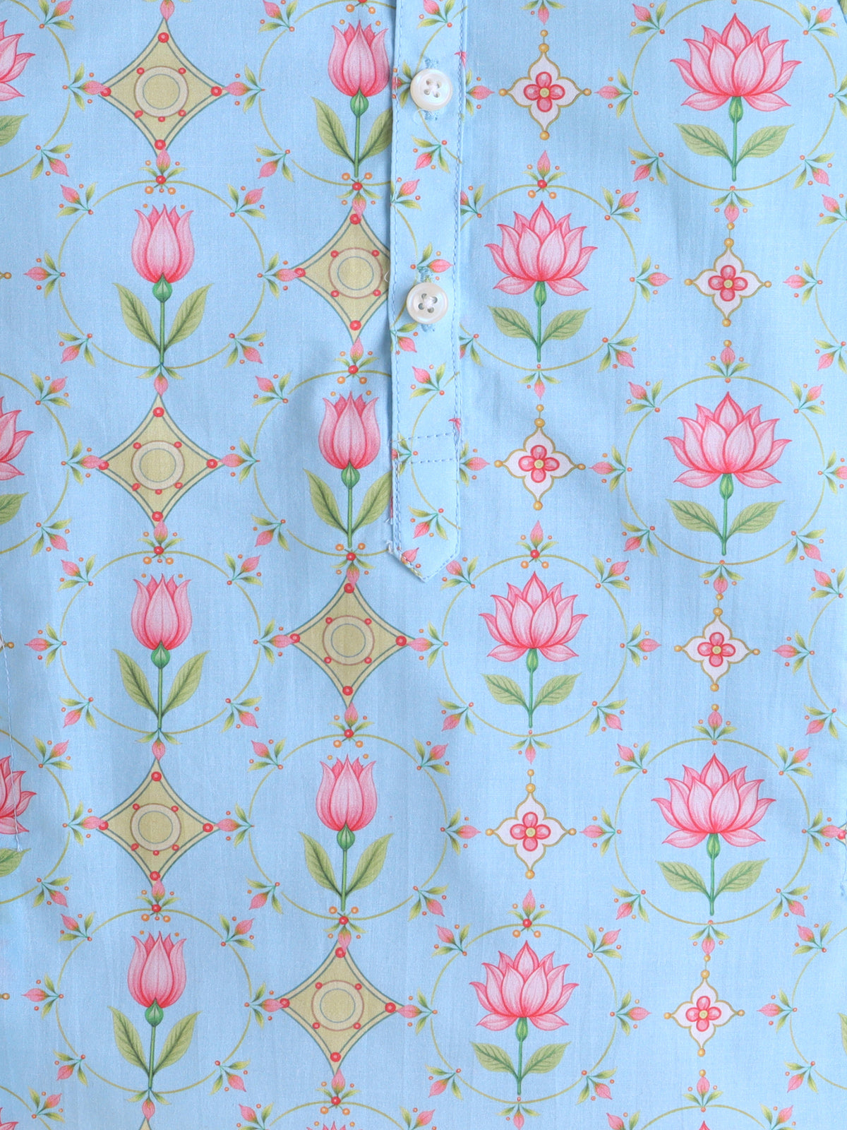 Blue Lotus Kurta Pyjama Set