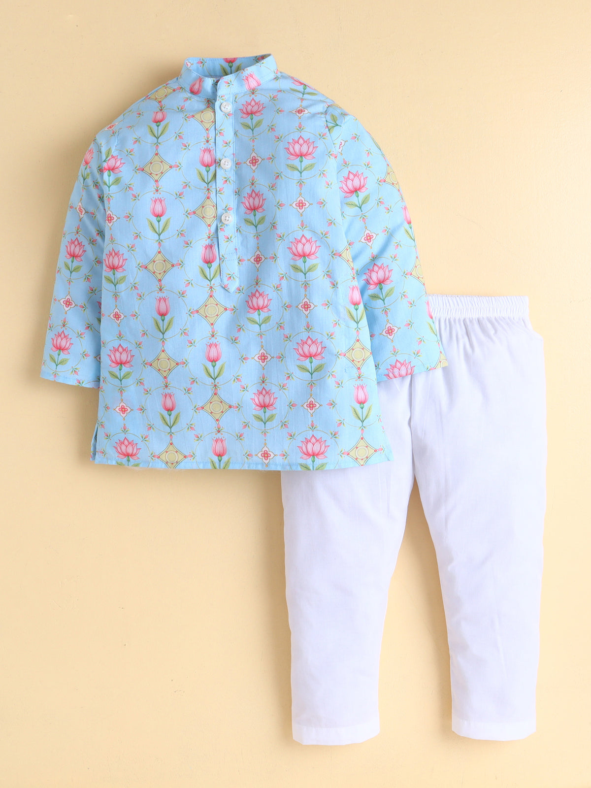 Blue Lotus Kurta Pyjama Set