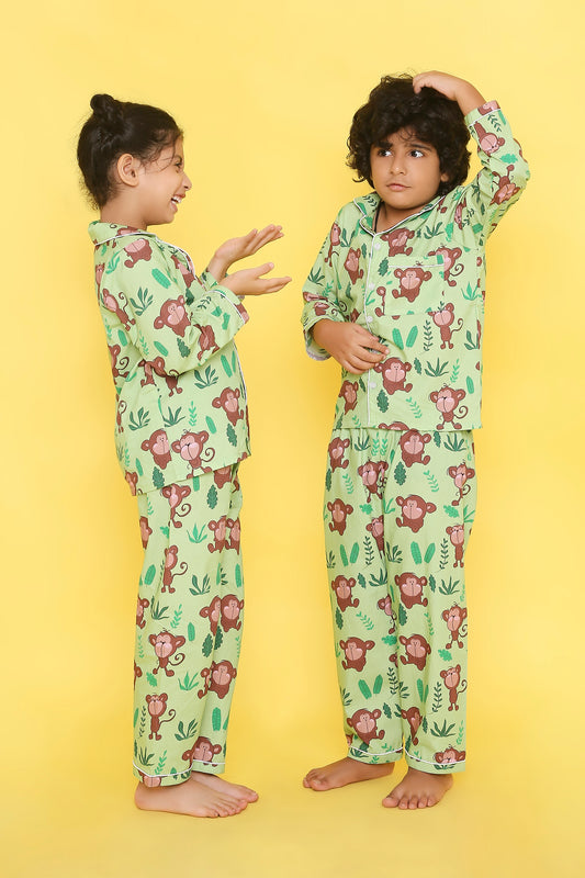 Monkey Print Night Suit