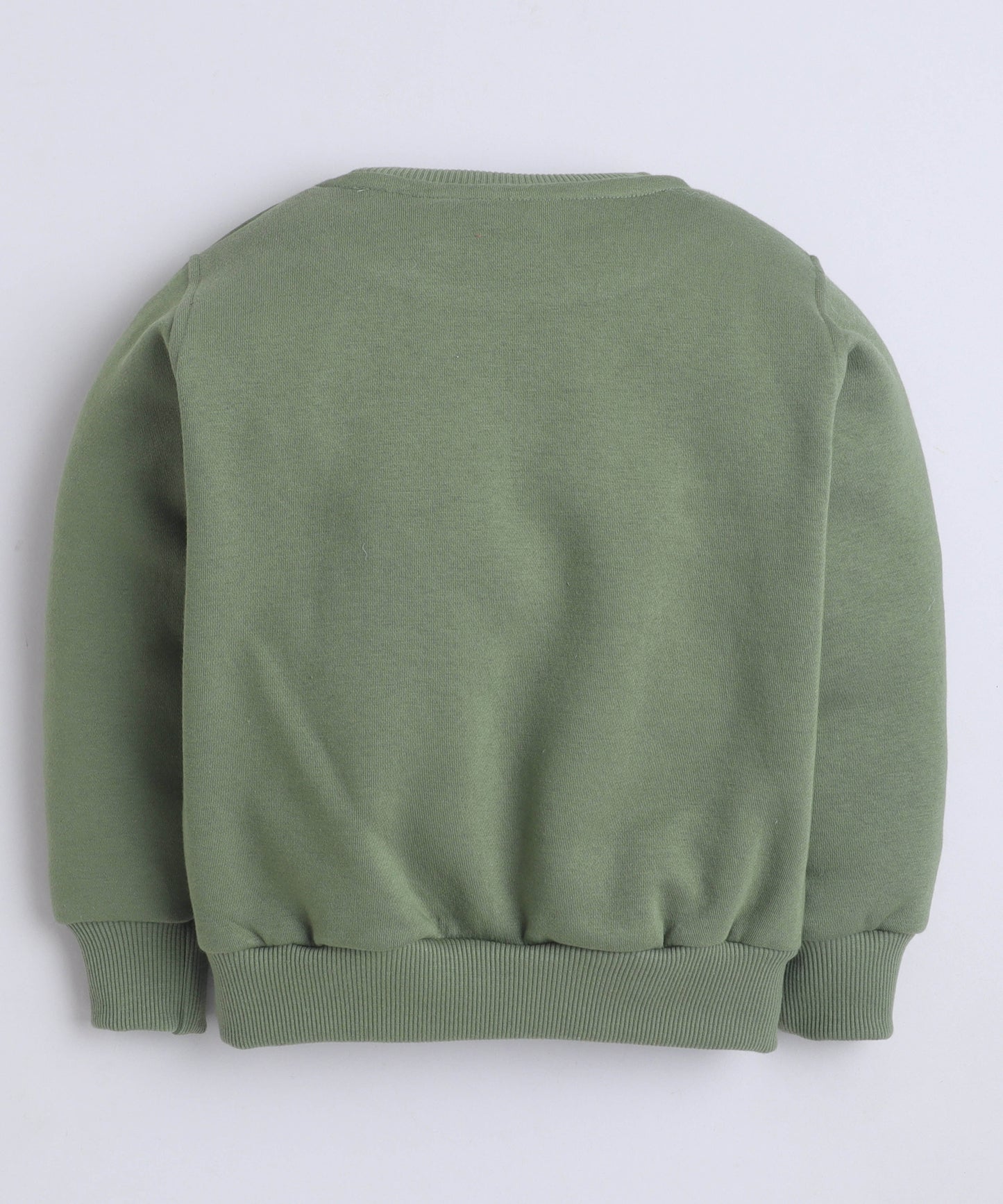 Christmas Sweatshirt with Fleece Lining- Olive